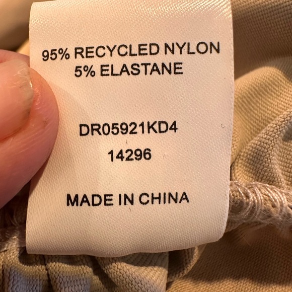 NEW MESHKI BAYLEEE RECYCLED NYLON MINI WOMENS DRESS ELEGANT TAUPE XXL - Picture 12 of 14